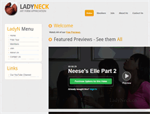 Tablet Screenshot of ladyneck.com